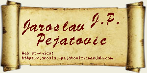 Jaroslav Pejatović vizit kartica